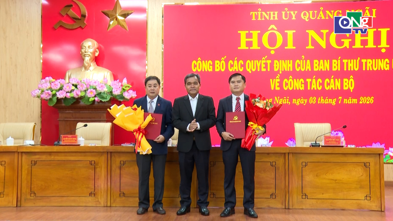 C&ocirc;ng bố c&aacute;c quyết định của Ban B&iacute; thư về c&ocirc;ng t&aacute;c c&aacute;n bộ