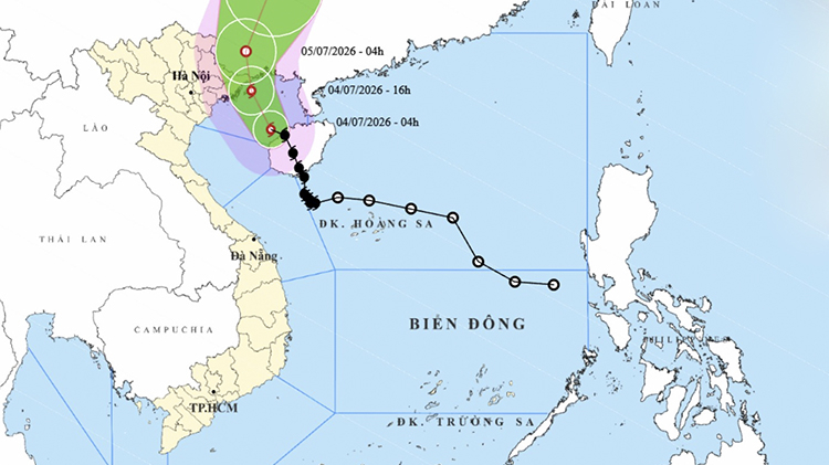 B&atilde;o số 1 g&acirc;y gi&oacute; mạnh, mưa lớn diện rộng tại Bắc Bộ