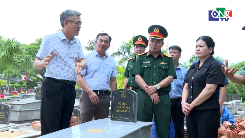 Kiểm tra c&ocirc;ng t&aacute;c lấy mẫu x&aacute;c định danh t&iacute;nh h&agrave;i cốt liệt sĩ