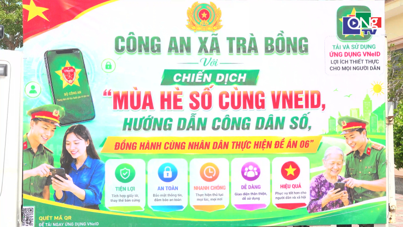 Tr&agrave; Bồng ra qu&acirc;n "Chiến dịch m&ugrave;a h&egrave; số c&ugrave;ng VNeID"