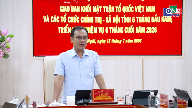 Giao ban khối MTTQ Việt Nam v&agrave; c&aacute;c tổ chức ch&iacute;nh trị - x&atilde; hội tỉnh