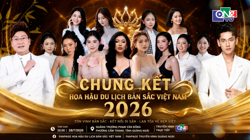 Đ&ecirc;m Chung kết Hoa hậu Du lịch Bản sắc Việt Nam 2026 sẽ diễn ra tại Quảng Ng&atilde;i