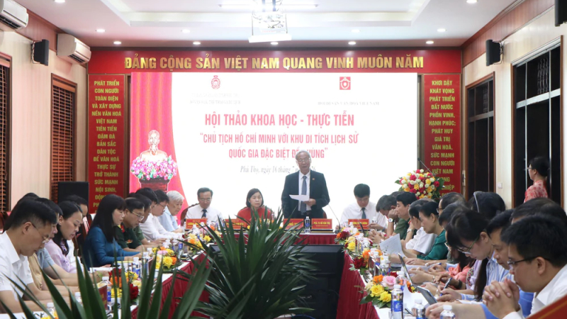 Hội thảo về Chủ tịch Hồ Ch&iacute; Minh với Khu Di t&iacute;ch Đền H&ugrave;ng 