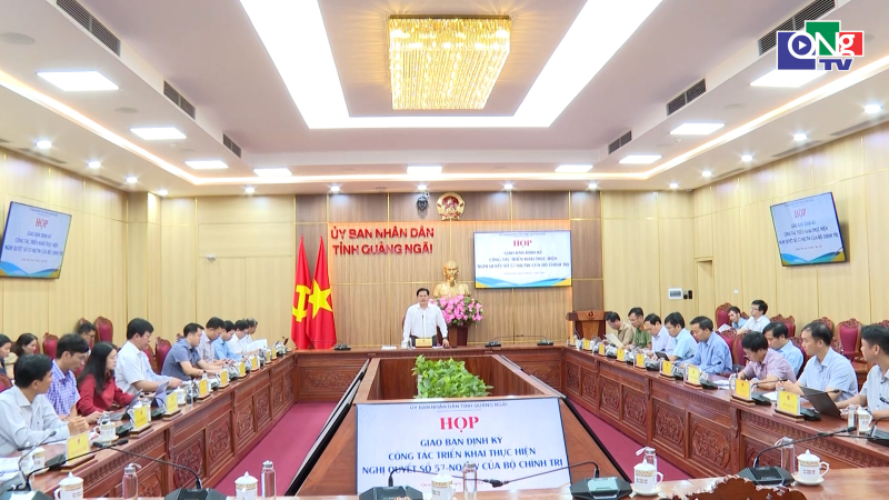Giao ban định kỳ triển khai Nghị quyết 57