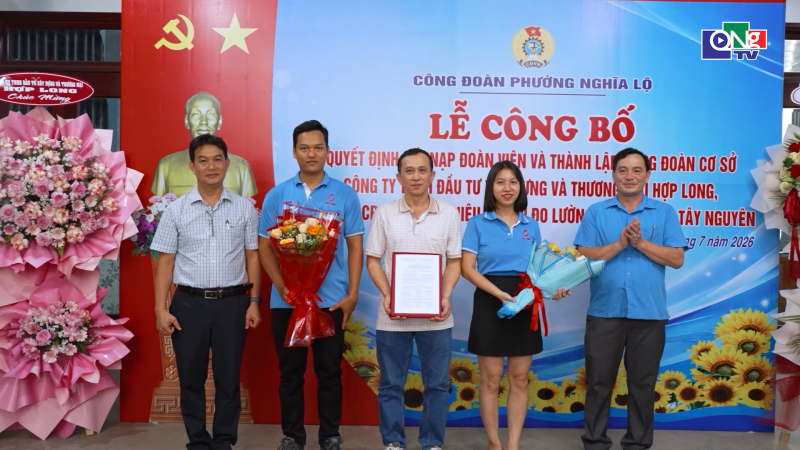 Th&agrave;nh lập mới 02 c&ocirc;ng đo&agrave;n cơ sở doanh nghiệp