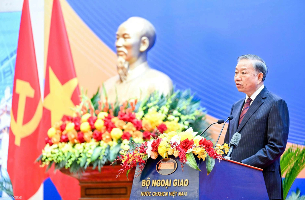 Tổng Bí thư, Chủ tịch nước Tô Lâm phát biểu chỉ đạo tại hội nghị. Ảnh: NGUYỄN HỒNG.  
