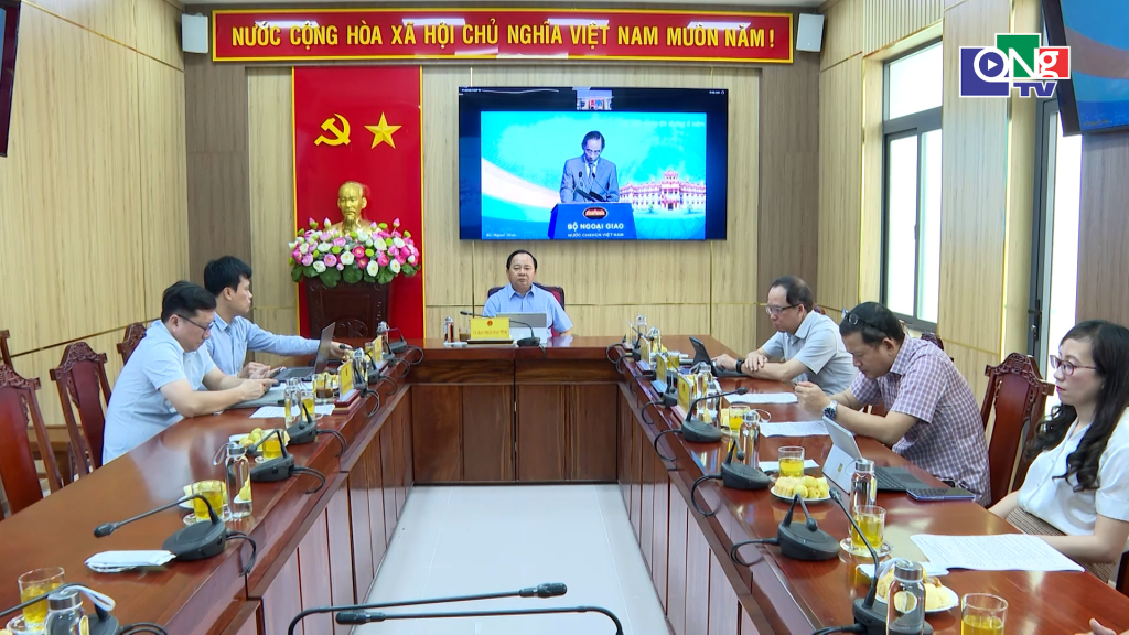 Quang cảnh điểm cầu tại Quảng Ngãi.