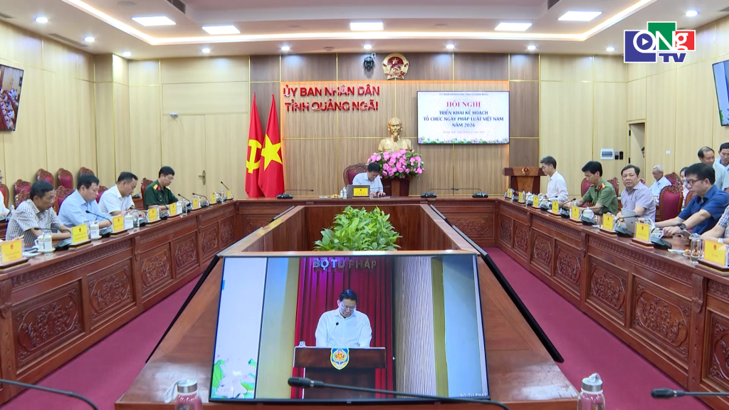 Quang cảnh điểm cầu Quảng Ngãi.