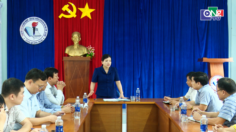 L&atilde;nh đạo tỉnh kiểm tra c&ocirc;ng t&aacute;c chuẩn bị năm học mới 