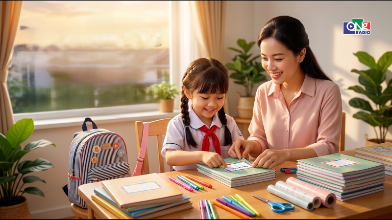 Những trang vở gọi m&ugrave;a tựu trường