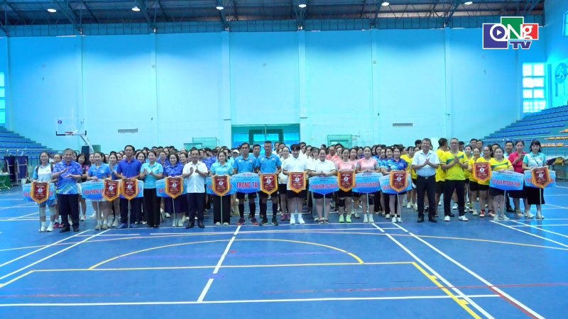 Khai mạc hội thao Khối thi đua c&aacute;c cơ quan Đảng v&agrave; Mặt trận Tổ quốc tỉnh