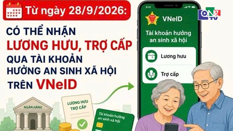 Người d&acirc;n c&oacute; thể nhận lương hưu, an sinh x&atilde; hội qua VNeID từ ng&agrave;y 28/9