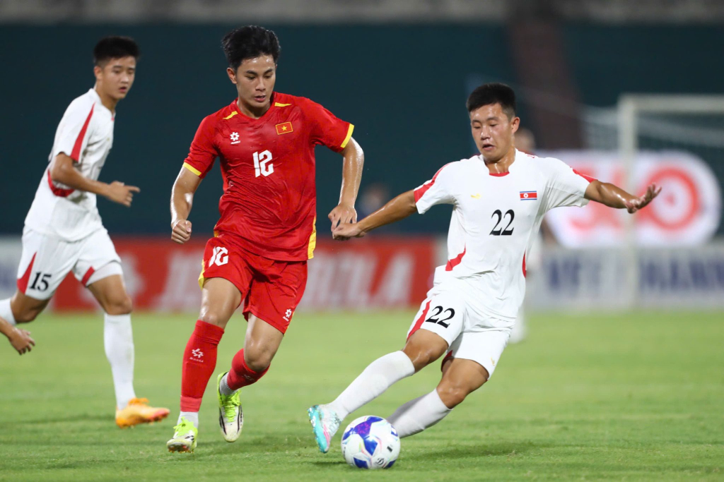 U20 Việt Nam sẽ phải xuống hạng B nếu đứng cuối bảng vòng loại U20 châu Á 2027.Ảnh: VFF