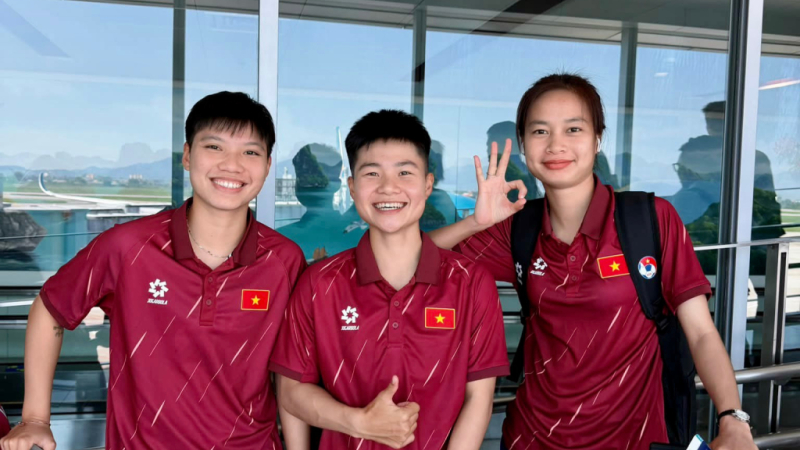 Đội tuyển nữ Việt Nam l&ecirc;n đường sang Trung Quốc, tập huấn chuẩn bị cho ASIAD 2026