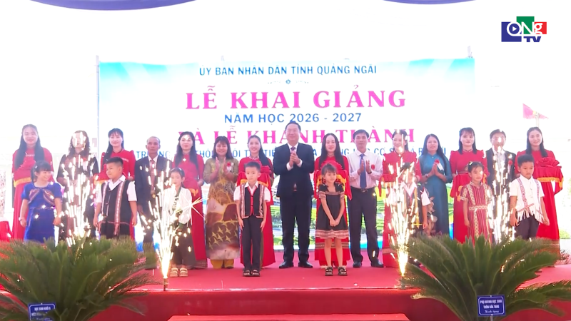 Khai giảng v&agrave; kh&aacute;nh th&agrave;nh Trường Phổ th&ocirc;ng nội tr&uacute; Tiểu học v&agrave; THCS x&atilde; Rờ Kơi