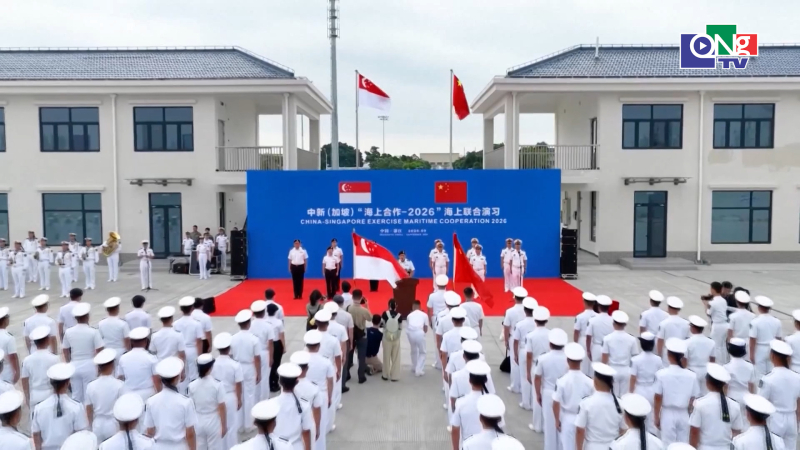 Trung Quốc, Singapore khai mạc tập trận hải qu&acirc;n chung