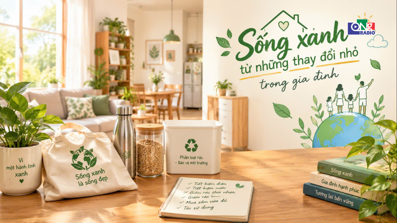 Sống xanh từ những thay đổi nhỏ trong gia đ&igrave;nh