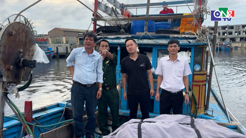 Kiểm tra chống khai th&aacute;c IUU tại Quảng Ng&atilde;i