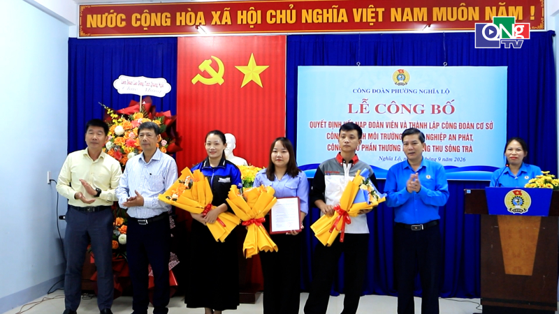Th&agrave;nh lập 2 c&ocirc;ng đo&agrave;n cơ sở doanh nghiệp