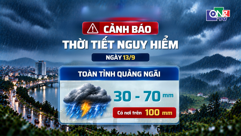 Cảnh b&aacute;o thời tiết nguy hiểm