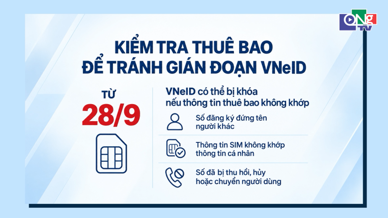  Kiểm tra thu&ecirc; bao để tr&aacute;nh gi&aacute;n đoạn VNeID