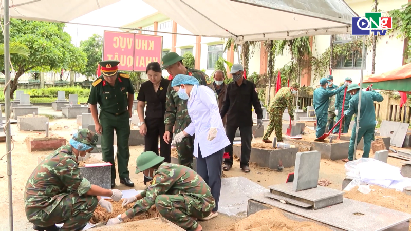 Quảng Ng&atilde;i ho&agrave;n th&agrave;nh lấy mẫu AND h&agrave;i cốt liệt sĩ&nbsp;