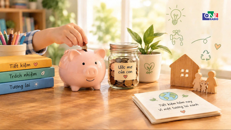 Dạy con biết tiết kiệm từ những việc nhỏ trong gia đ&igrave;nh