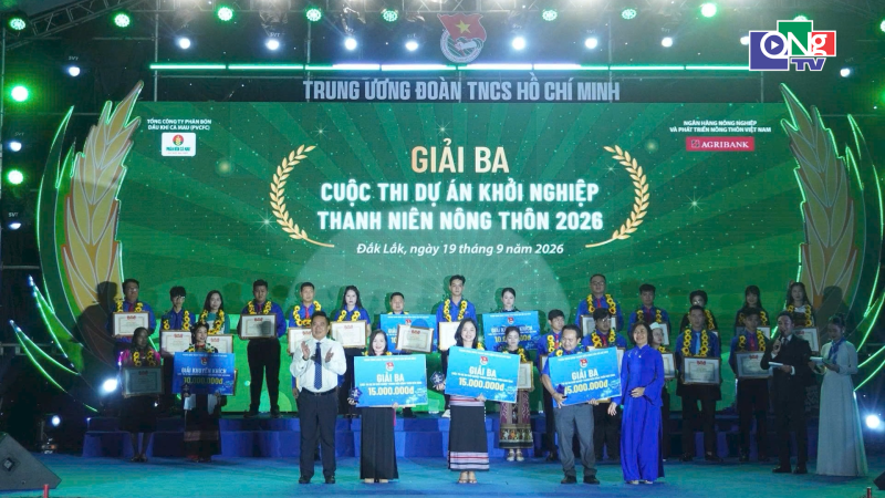 Quảng Ng&atilde;i đoạt Giải Ba chung kết khởi nghiệp thanh ni&ecirc;n n&ocirc;ng th&ocirc;n