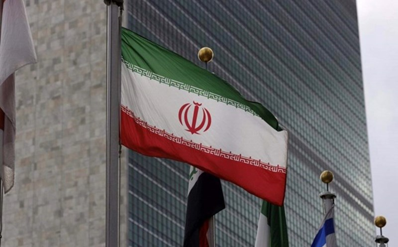 Cờ Iran tại trụ sở Liên Hợp Quốc ở New York. Ảnh: Xinhua