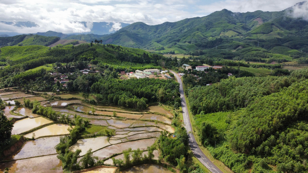 Dự án triển khai ở khu vực biên giới phía Tây Quảng Ngãi, thuộc tỉnh Kon Tum cũ. Ảnh: Lê Danh