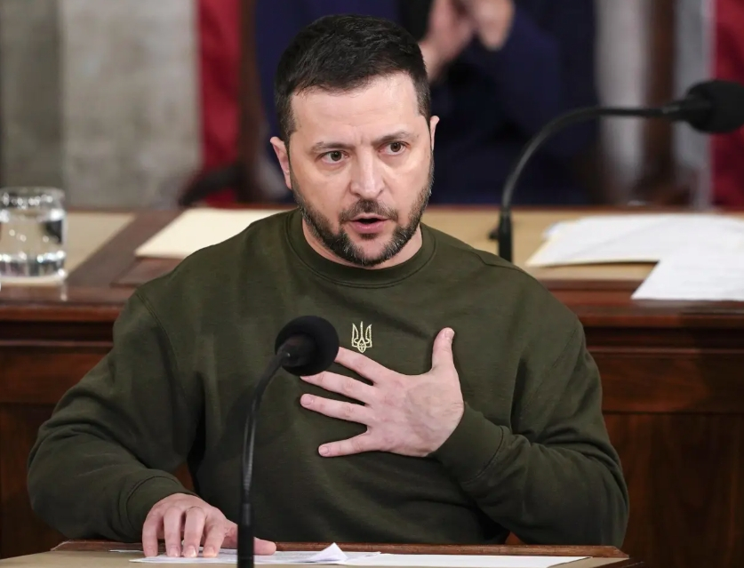 Tổng thống Ukraine Zelensky. Ảnh: VOV