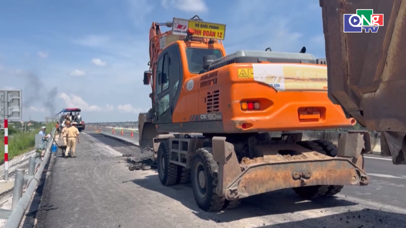 Sửa chữa nứt cục bộ tr&ecirc;n cao tốc Bi&ecirc;n H&ograve;a - Vũng T&agrave;u