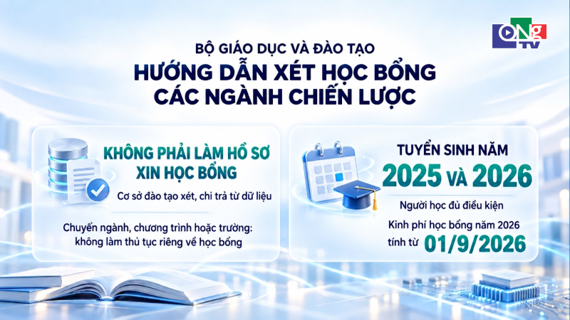 Bộ GD&ĐT hướng dẫn x&eacute;t học bổng c&aacute;c ng&agrave;nh chiến lược