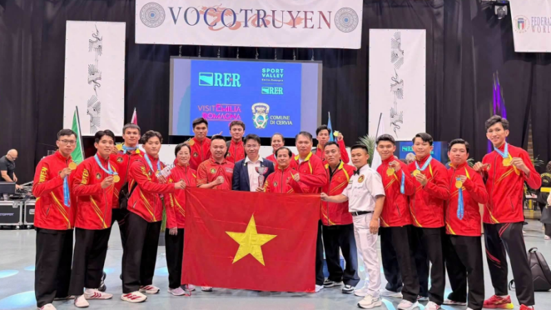 Việt Nam nhất to&agrave;n đo&agrave;n Giải v&ocirc; địch thế giới v&otilde; cổ truyền