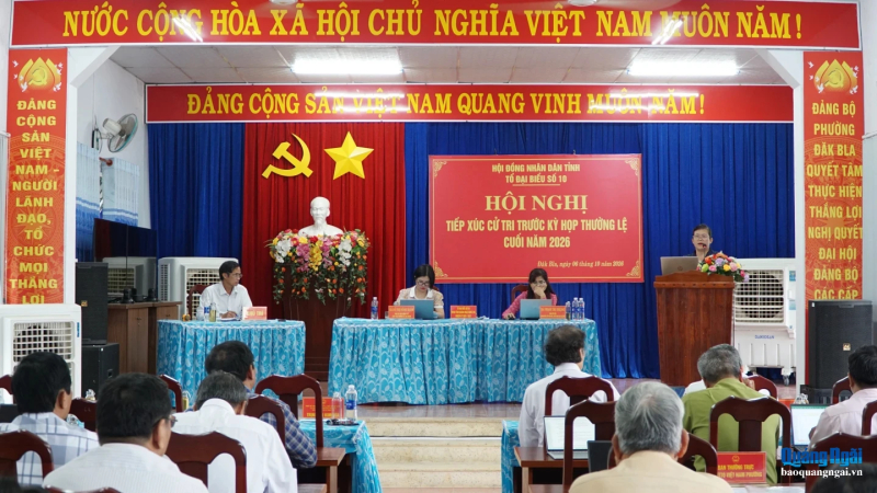 Cử tri phường Đăk Bla kiến nghị nhiều vấn đề d&acirc;n sinh