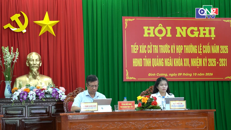 Hội đồng nh&acirc;n d&acirc;n tỉnh tiếp x&uacute;c cử tri ở x&atilde; Đ&igrave;nh Cương
