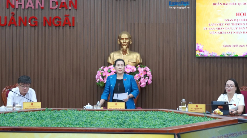 Đo&agrave;n Đại biểu Quốc hội tỉnh l&agrave;m việc với c&aacute;c cơ quan, đơn vị