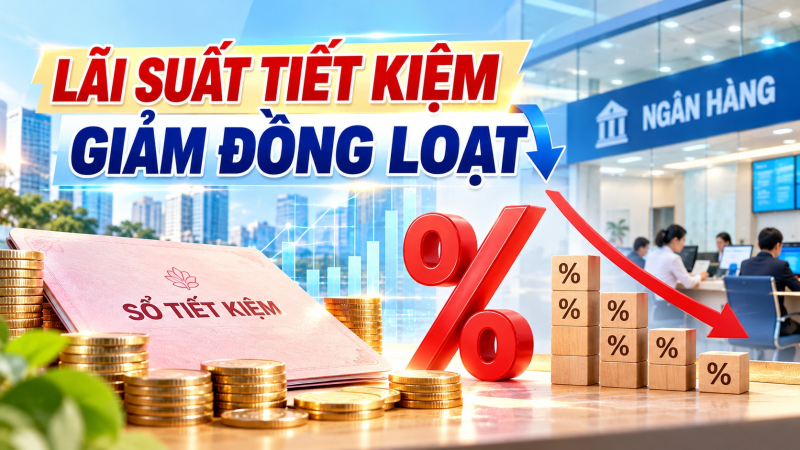 15 ng&acirc;n h&agrave;ng đồng loạt giảm l&atilde;i suất tiết kiệm