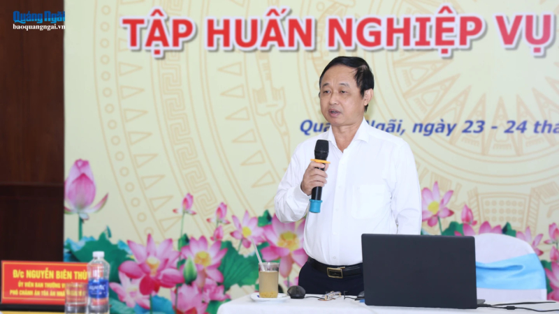 Tập huấn kỹ năng, nghiệp vụ x&eacute;t xử cho đội ngũ T&ograve;a &aacute;n hai cấp