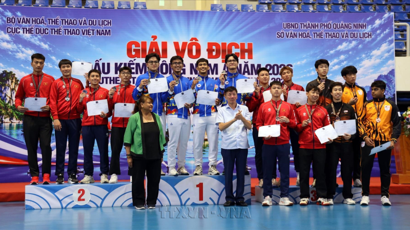 Đo&agrave;n Việt Nam dẫn đầu Giải V&ocirc; địch Đấu kiếm Đ&ocirc;ng Nam &Aacute; 2026