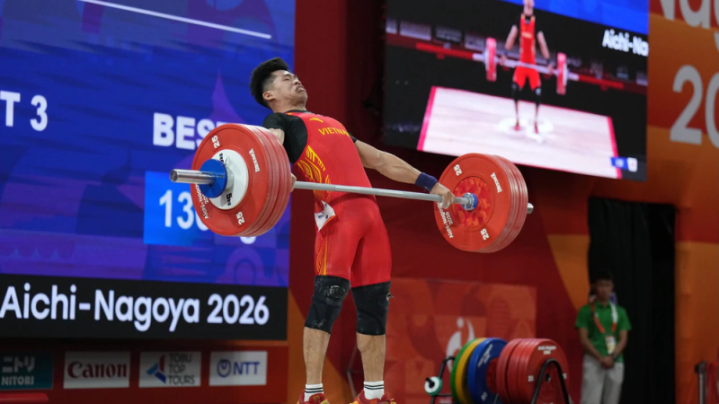  Năm đ&ocirc; cử Việt Nam tranh t&agrave;i tại Giải V&ocirc; địch Cử tạ thế giới 2026 ở Trung Quốc